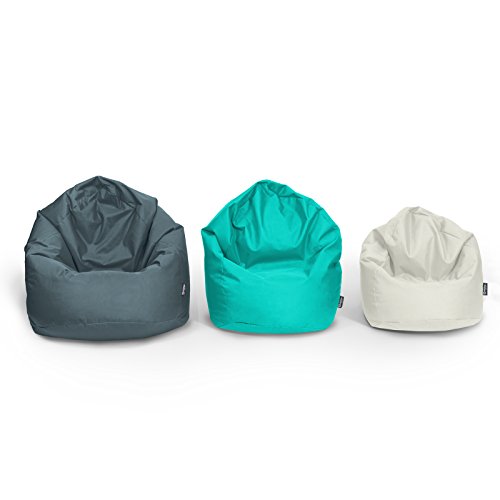 BuBiBag Sitzsack Tropfenform Beanbag Sitzkissen für In & Outdoor XL bis XXXL mit Styropor Füllung in 23 versch. Farben