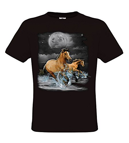 Ethno Designs Horse Wilderness - Pferde T-Shirt für Kinder und Erwachsene - Tiermotiv Shirt Ethno Designs Wildlife