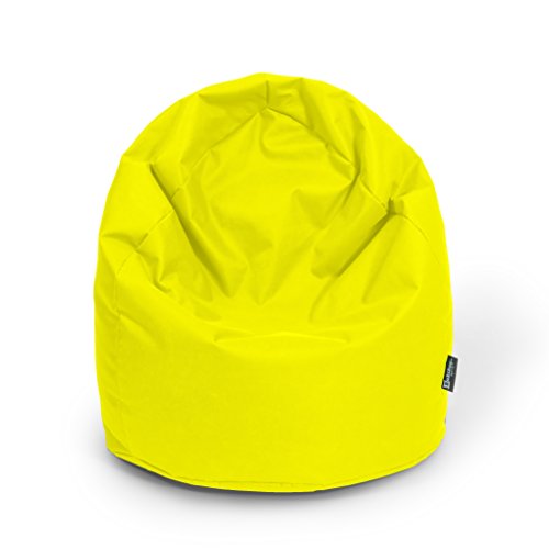 Sitzsack XL Gelb mit Füllung BeanBag Sitzkissen Bodenkissen Kissen Sessel