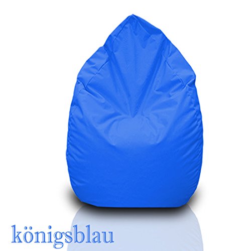 Sitzsack XL Königsblau mit Füllung BeanBag Sitzkissen Bodenkissen Kissen Sessel
