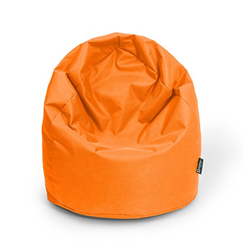 Sitzsack XL Orange mit Füllung BeanBag Sitzkissen Bodenkissen Kissen Sessel