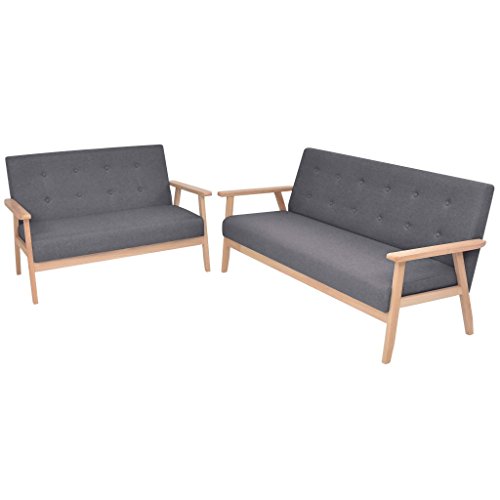 vidaXL 2-Sitzer Sofa Stoff Polstersofa Loungesofa Couch mehrere Auswahl