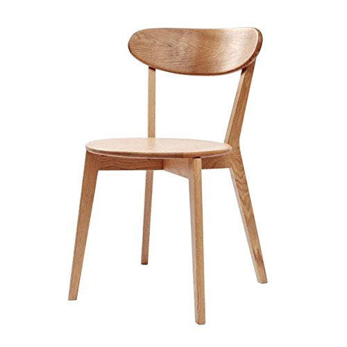 Mena Uk Pure Wood Chair, 70er Jahre, Eiche Größe 50X45X80cm, BackChair Kreuz Stuhl Freizeit Stuhl Esszimmerstuhl (Farbe : Primär, größe : H80cm)