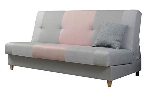 Mirjan24  Sofa Twister mit Bettkasten und Schlaffunktion, Farbauswahl, Schlafsofa, Wohnlandschaft, Schlafcouch, Couch (Malmo New 90 + Malmo New 83 + Malmo New 61)