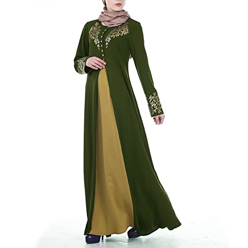 Strickkleid Damen Herbst a Linie Muslimische einfarbige langärmelige Spitze Abaya für Frauen Dubai Arab Islam Robe Strickkleid Winter Partykleid Langarm Winterkleid Damen sexy Satin Kleid lang rot