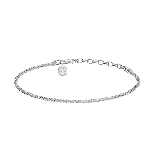 Armkette Damen Silber 925 strukturiert | Geschenk für Frauen | Armband