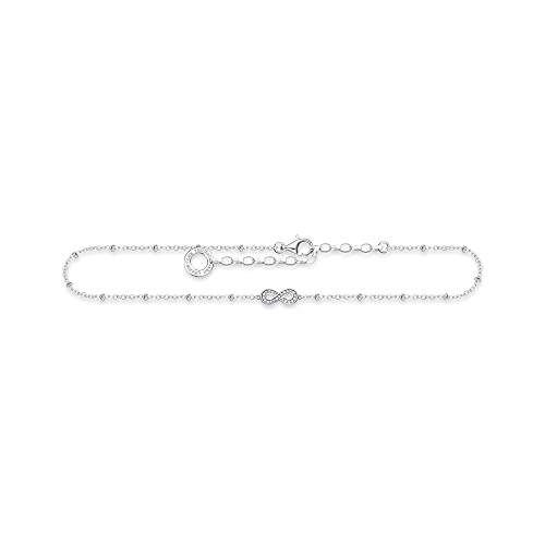 THOMAS SABO Damen Fußkette Infinity Zirkonia 925 Sterlingsilber AK0029-051-14-L27v