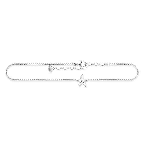 Thomas Sabo Fußkettchen Feder 925 Sterling Silber AK0008-001-21-L27v