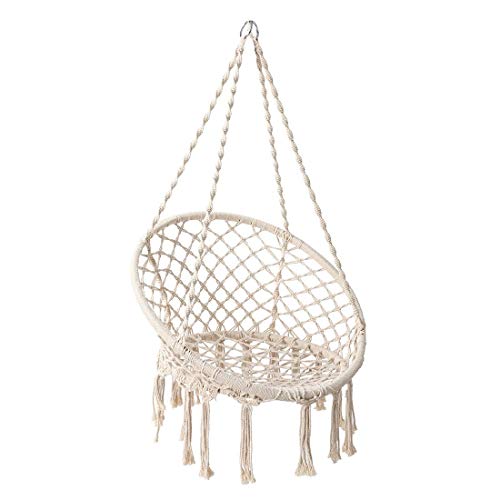 OUTLIV. Capri Hängesessel, Hängestuhl, Hängekorb Ø 82/62 cm aus Bambus/Rope in Natur - Outdoor Schaukel, Sessel für Garten, Terrasse, Balkon